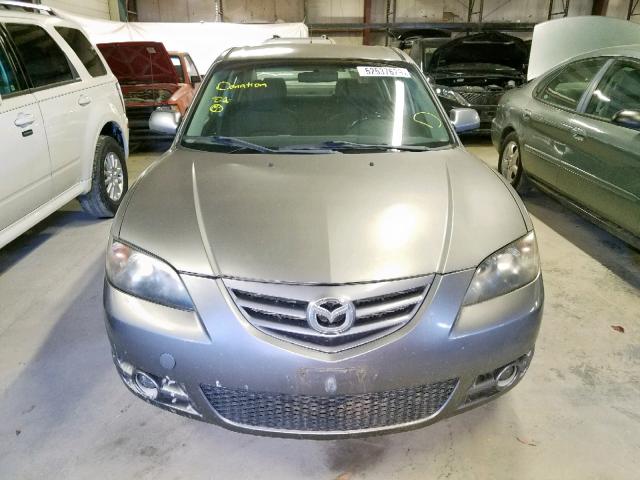 JM1BK323761416903 - 2006 MAZDA 3 S GRAY photo 9