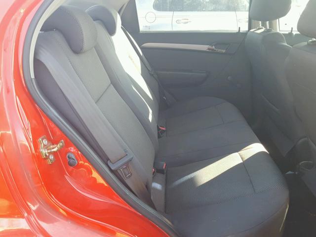 KL1TD56667B099469 - 2007 CHEVROLET AVEO BASE Qırmızı foto 6