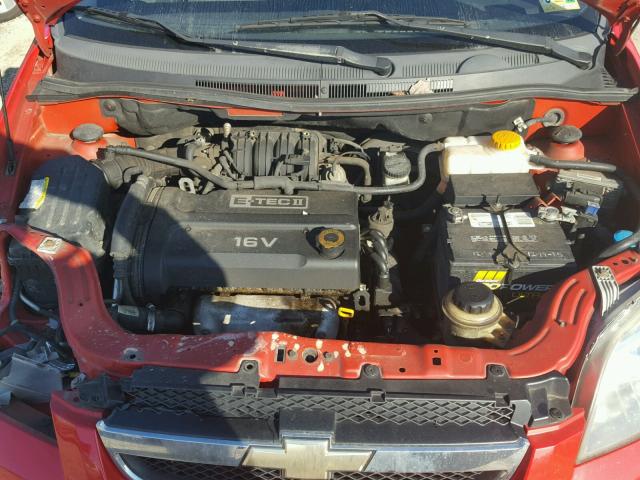 KL1TD56667B099469 - 2007 CHEVROLET AVEO BASE Qırmızı foto 7