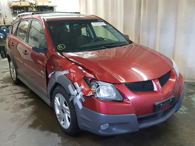 5Y2SL62844Z452959 - 2004 PONTIAC VIBE RED photo 1