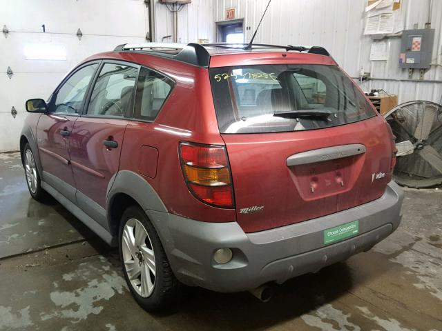 5Y2SL62844Z452959 - 2004 PONTIAC VIBE RED photo 3