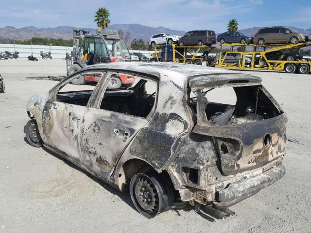 WVWDB7AJXCW267532 - 2012 VOLKSWAGEN GOLF 烧焦的 照片 3