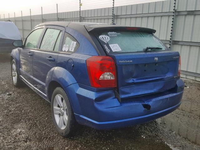 1B3CB4HA2AD597899 - 2010 DODGE CALIBER SX BLUE photo 3