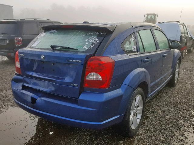 1B3CB4HA2AD597899 - 2010 DODGE CALIBER SX BLUE photo 4