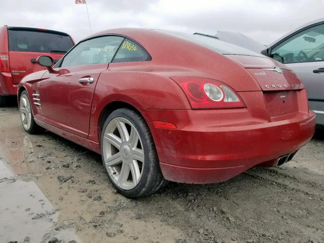 1C3AN69L74X006692 - 2004 CHRYSLER CROSSFIRE RED photo 3