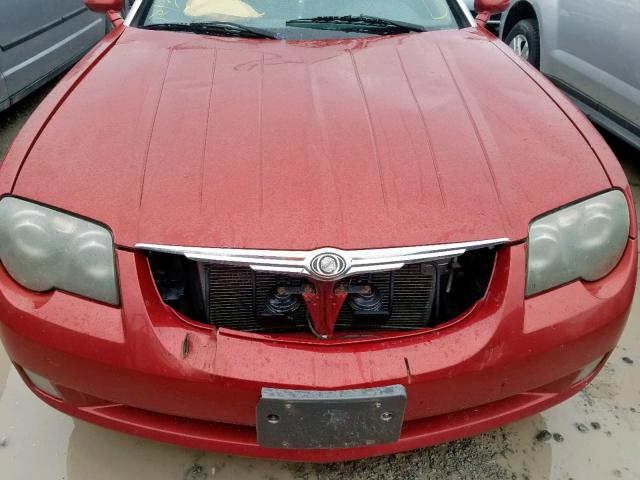 1C3AN69L74X006692 - 2004 CHRYSLER CROSSFIRE RED photo 9