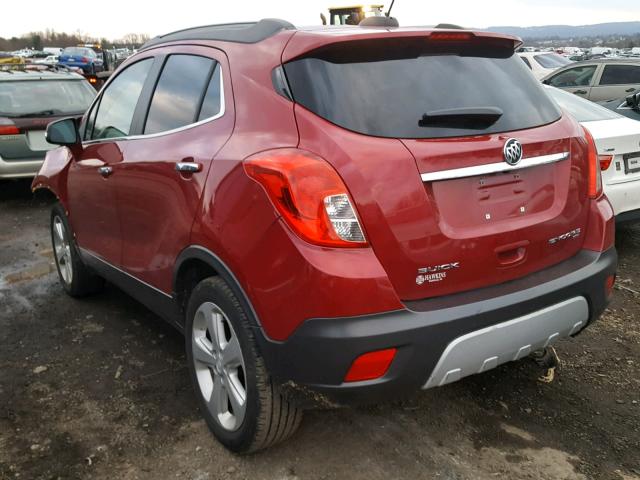 KL4CJESB5FB070901 - 2015 BUICK ENCORE RED photo 3