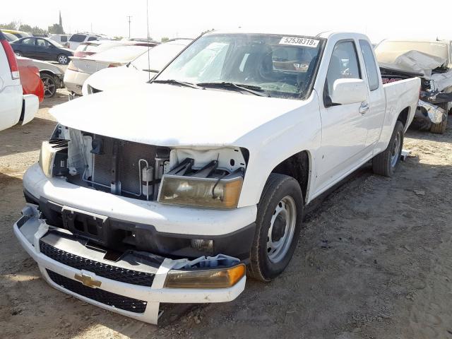 1GCCS19E598154925 - 2009 CHEVROLET COLORADO WHITE photo 2