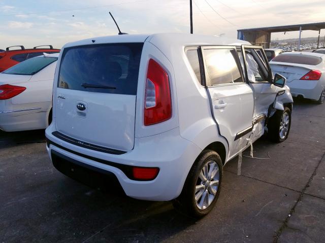 KNDJT2A55D7774579 - 2013 KIA SOUL WHITE photo 4