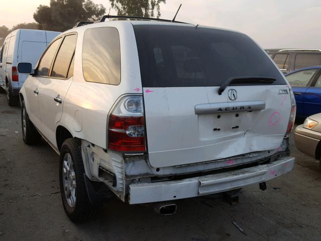 2HNYD18944H525672 - 2004 ACURA MDX TOURIN WHITE photo 3