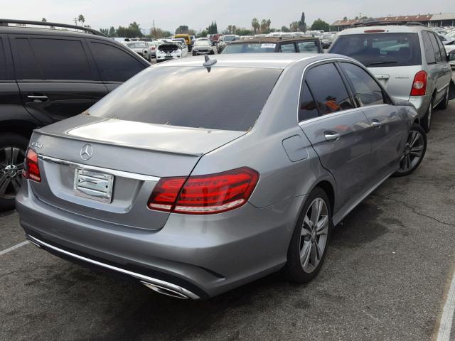 WDDHF5KB1EB047164 - 2014 MERCEDES-BENZ E 350 GRAY photo 4