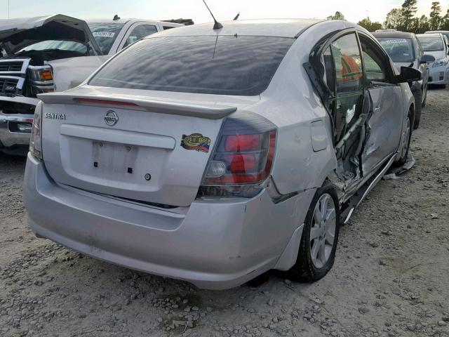 3N1AB6AP1AL688224 - 2010 NISSAN SENTRA 2.0 SILVER photo 4