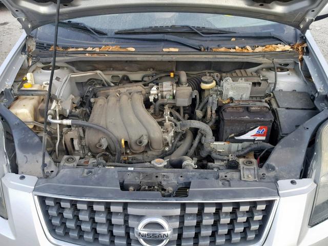 3N1AB6AP1AL688224 - 2010 NISSAN SENTRA 2.0 SILVER photo 7