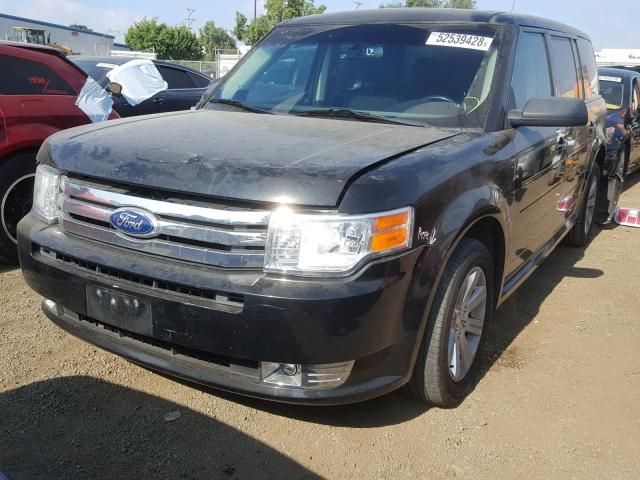 2FMGK5BC6CBD17714 - 2012 FORD FLEX SE BLACK photo 2