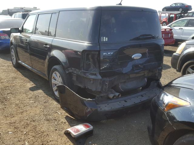 2FMGK5BC6CBD17714 - 2012 FORD FLEX SE BLACK photo 3