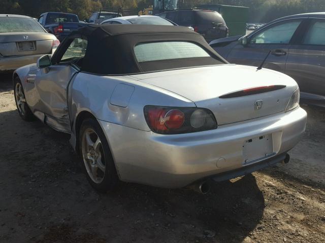 JHMAP11463T005860 - 2003 HONDA S2000 SILVER photo 3