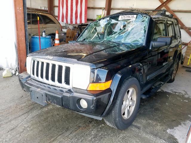 1J8HG48K66C105122 - 2006 JEEP COMMANDER შავი ფოტო 2