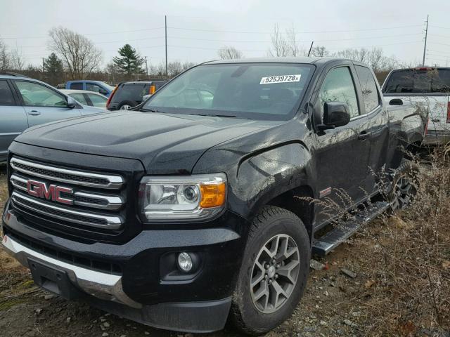 1GTH6BE36F1177624 - 2015 GMC CANYON SLE BLACK photo 2