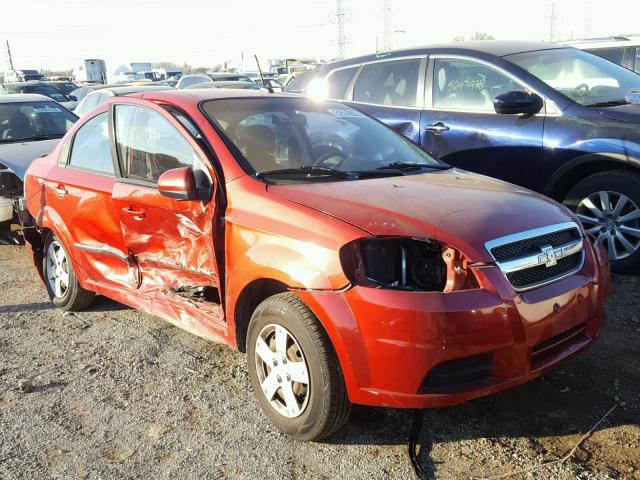KL1TD5DE9AB102978 - 2010 CHEVROLET AVEO LS RED photo 1