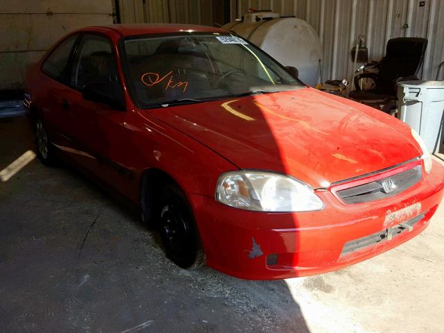 1HGEJ6128XL038091 - 1999 HONDA CIVIC DX RED photo 1