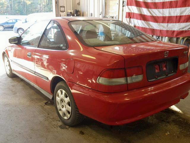 1HGEJ6128XL038091 - 1999 HONDA CIVIC DX RED photo 3