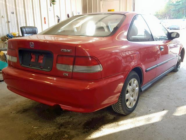 1HGEJ6128XL038091 - 1999 HONDA CIVIC DX RED photo 4