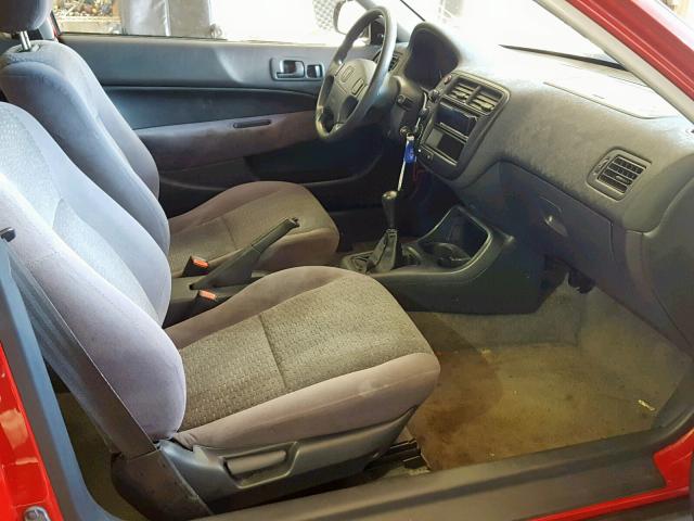 1HGEJ6128XL038091 - 1999 HONDA CIVIC DX RED photo 5