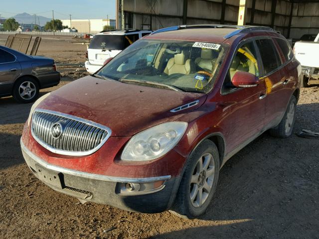 5GAEV23798J104375 - 2008 BUICK ENCLAVE CX RED photo 2