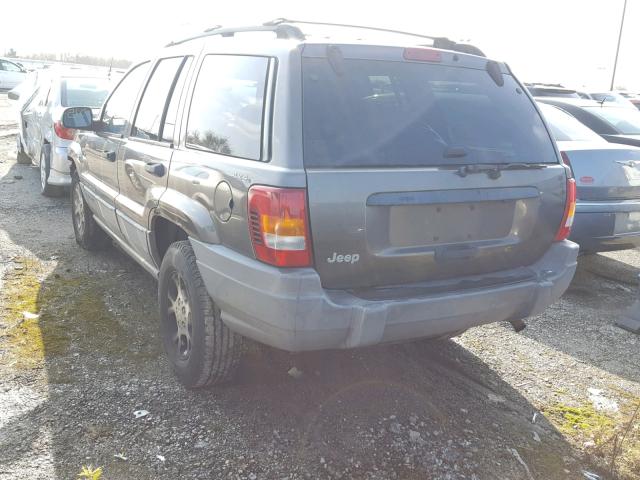 1J4GW58S0XC734799 - 1999 JEEP GRAND CHER GRAY photo 3