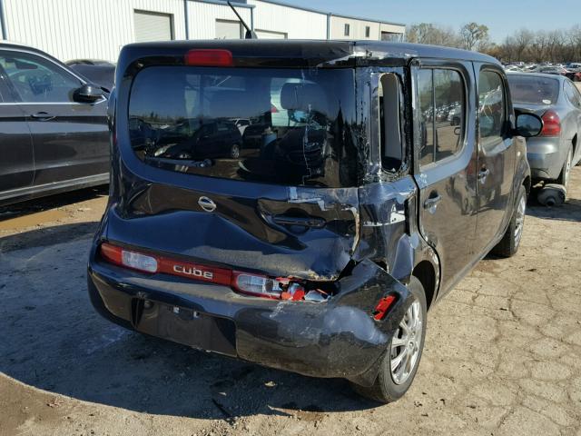 JN8AZ2KR1AT166498 - 2010 NISSAN CUBE BASE BLACK photo 4