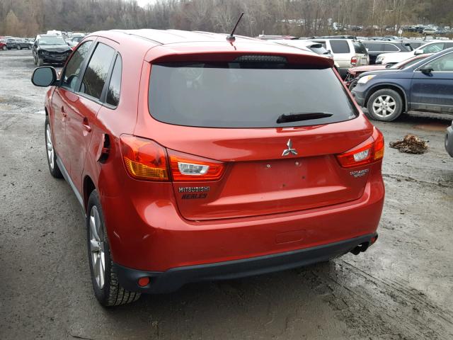 4A4AR3AU2DE016117 - 2013 MITSUBISHI OUTLANDER RED photo 3