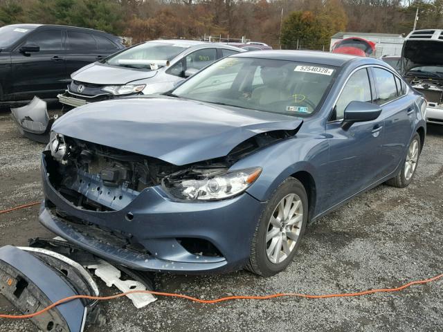 JM1GJ1U56G1411446 - 2016 MAZDA 6 SPORT BLUE photo 2