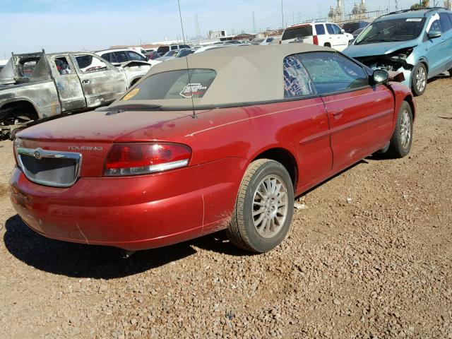 1C3EL55R46N257079 - 2006 CHRYSLER SEBRING TO RED photo 4