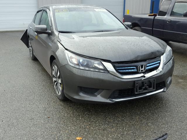 1HGCR6F35FA001253 - 2015 HONDA ACCORD HYB GRAY photo 1