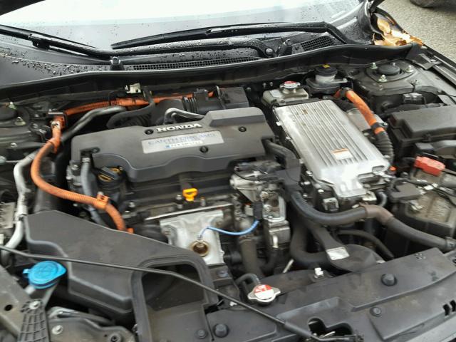 1HGCR6F35FA001253 - 2015 HONDA ACCORD HYB GRAY photo 7