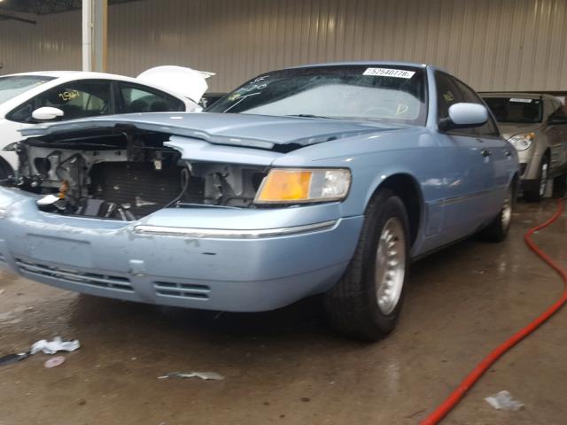 2MEFM75W0XX673398 - 1999 MERCURY GRAND MARQ BLUE photo 2