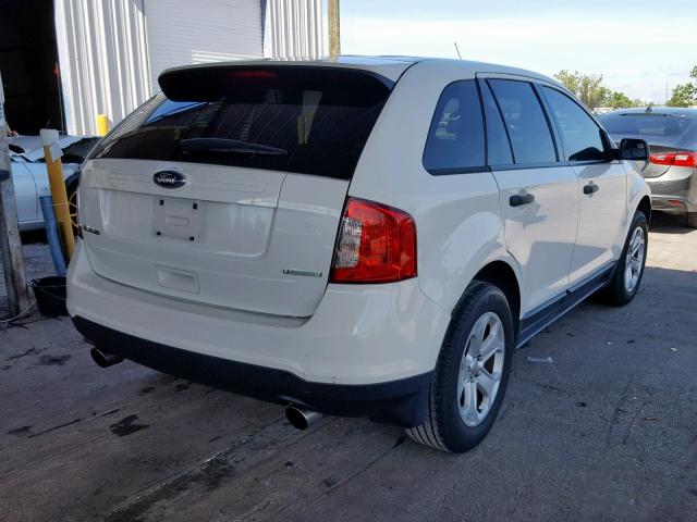 2FMDK3G94DBC22641 - 2013 FORD EDGE SE WHITE photo 4