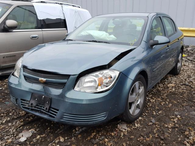 1G1AD5F57A7129380 - 2010 CHEVROLET COBALT 1LT TEAL photo 2