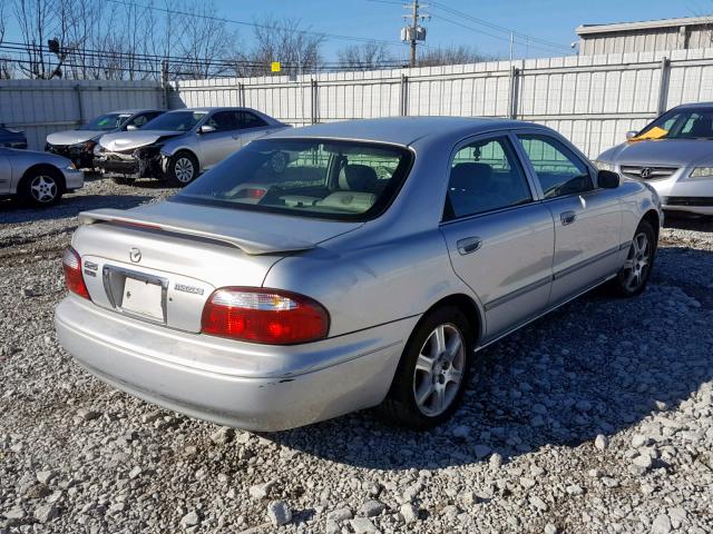 1YVGF22F1Y5117024 - 2000 MAZDA 626 ES SILVER photo 4