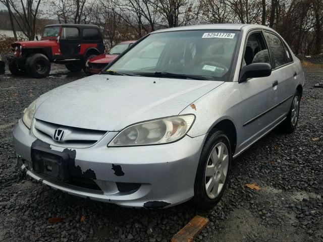 2HGES16394H563784 - 2004 HONDA CIVIC DX V SILVER photo 2