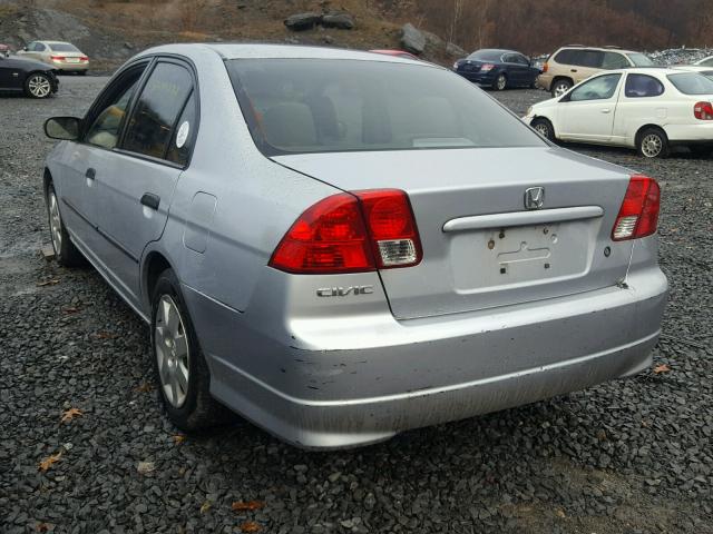 2HGES16394H563784 - 2004 HONDA CIVIC DX V SILVER photo 3