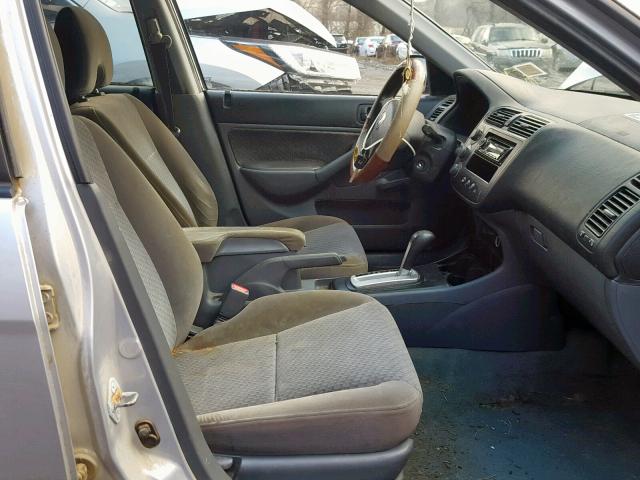 2HGES16394H563784 - 2004 HONDA CIVIC DX V SILVER photo 5