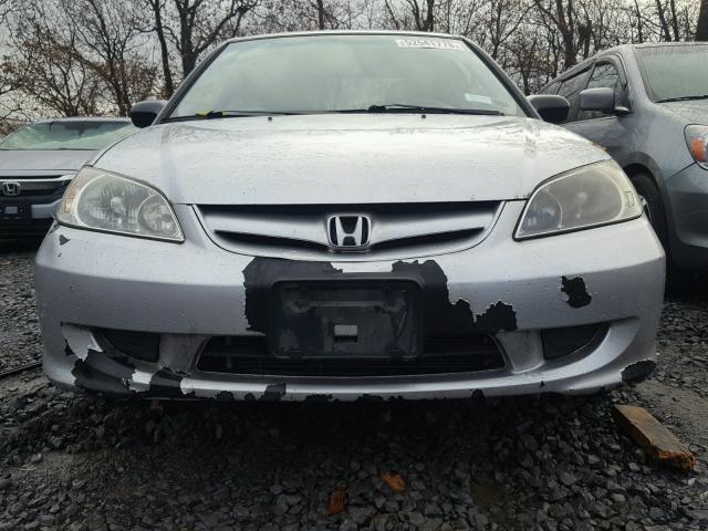 2HGES16394H563784 - 2004 HONDA CIVIC DX V SILVER photo 9