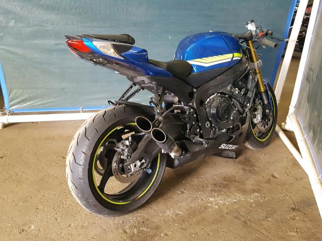 JS1GR7MA1J2101516 - 2018 SUZUKI GSX-R750 BLUE photo 4