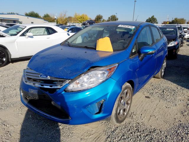 3FADP4CJ2CM103484 - 2012 FORD FIESTA SEL BLUE photo 2