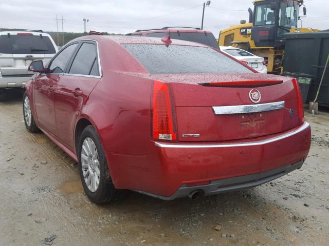 1G6DF5E56D0102977 - 2013 CADILLAC CTS LUXURY RED photo 3