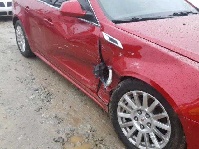 1G6DF5E56D0102977 - 2013 CADILLAC CTS LUXURY RED photo 9