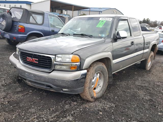 2GTEK19T711395660 - 2001 GMC NEW SIERRA GRAY photo 2