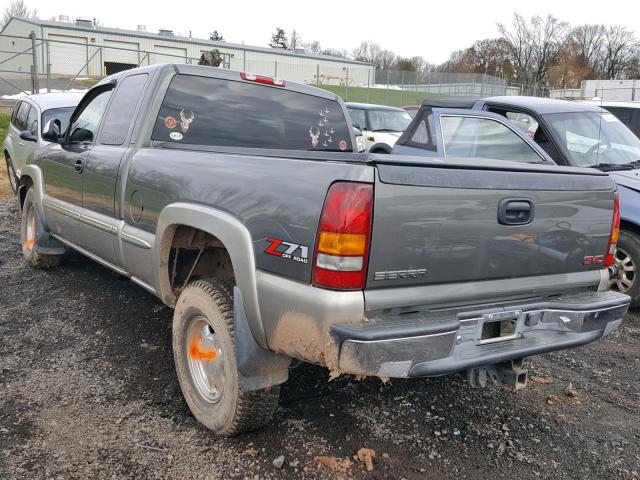 2GTEK19T711395660 - 2001 GMC NEW SIERRA GRAY photo 3