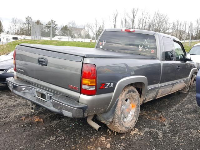 2GTEK19T711395660 - 2001 GMC NEW SIERRA GRAY photo 4